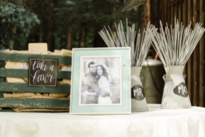 - AMY ROCHELLE PRESS - Hand lettered signs for Wedding Sparklers and Favors. Photo by Images by Bethany.