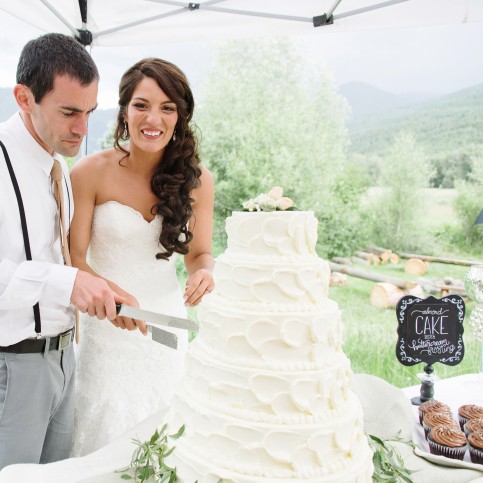 - AMY ROCHELLE PRESS - Wedding Cake Chalk Board Signs for a Colorado mountain, Italian theme wedding. Photo by Images By Bethany