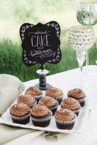 - AMY ROCHELLE WATSON - Chalk signs with hand lettering for Almond Cake with buttercream frosting. Photography: Images by Bethany